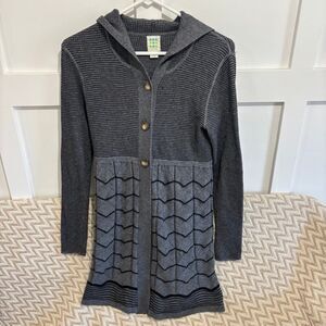 Title Nine Women’s Delilah Hooded Wool Blend Cardigan Sweater